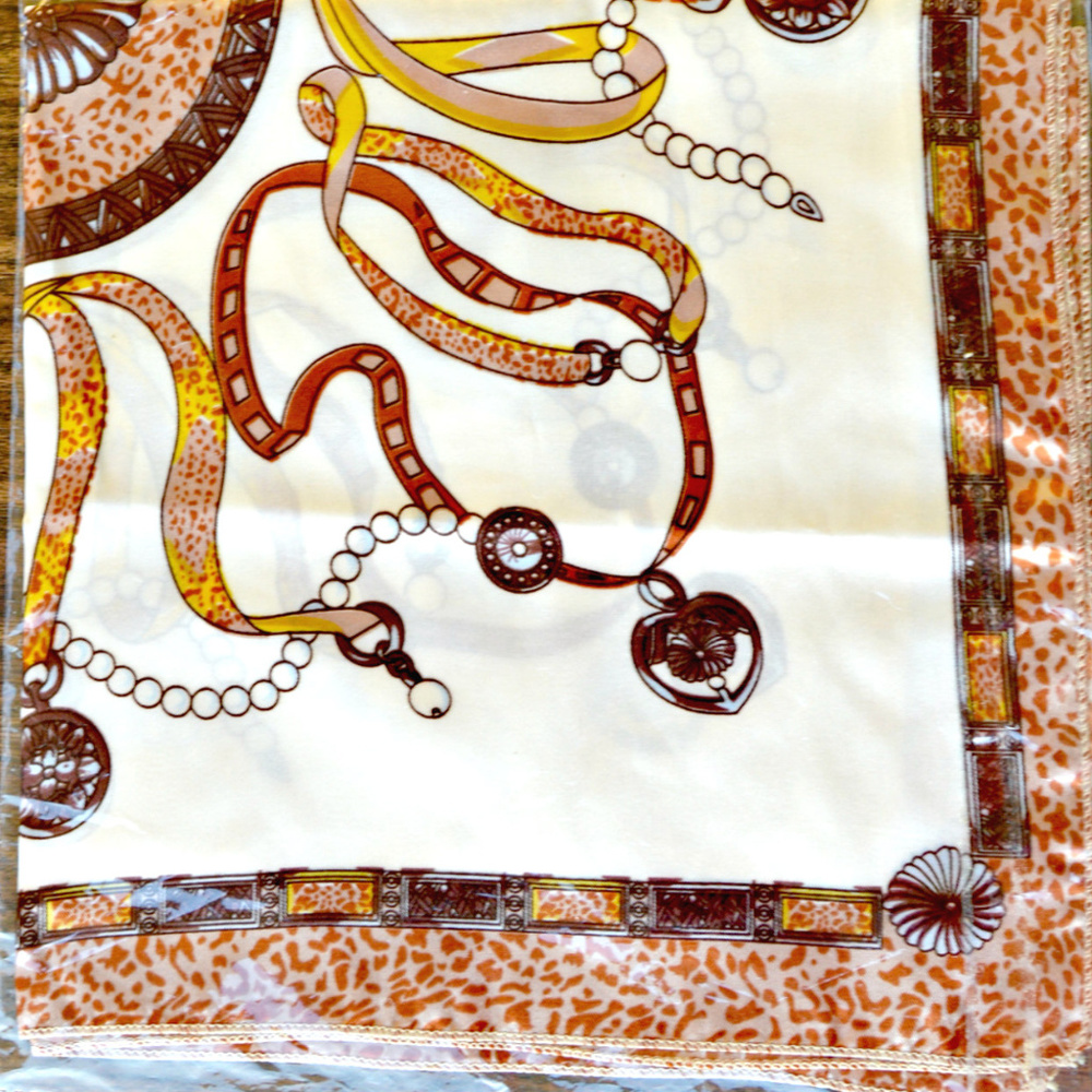 Vintage style satin scarf head tie wrap NWOT - Picture 2 of 2